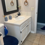 After of the bathroom sink