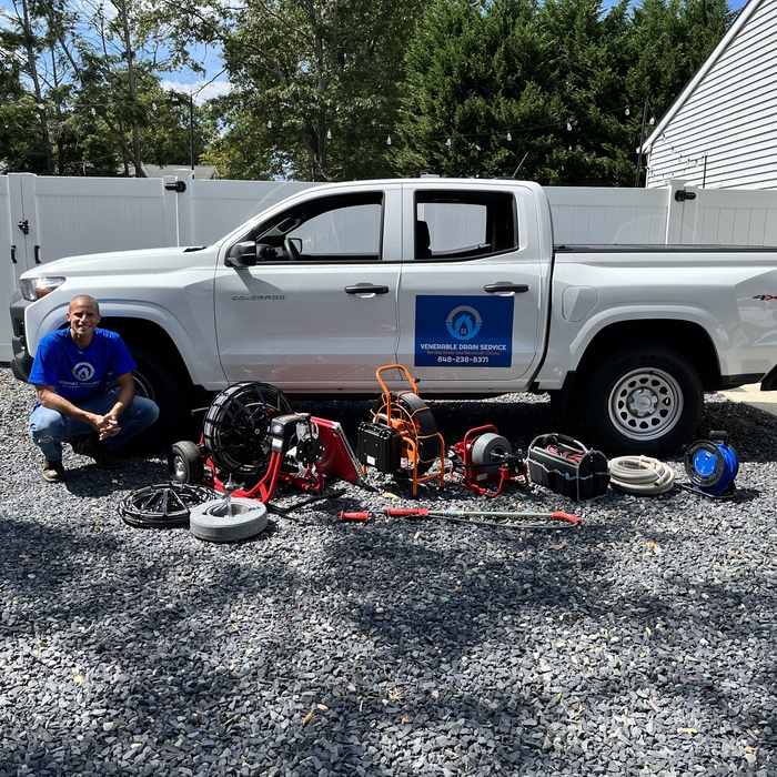All tools needed to complete main sewer line clearing and clearing of all other pipes in residential and commercial buildings