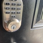 Kwikset keypad lock install .