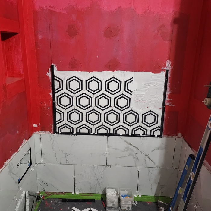 Tile shower