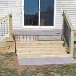 Back deck steps