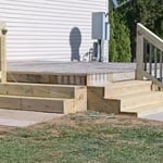 Back deck steps