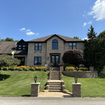 The homeowner wanted to modernize the exterior so we did all sofit facia and dormer in Sherwin Williams Tricorn Black .