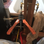 Installing bathtub faucet