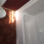 Finished bathtub installation