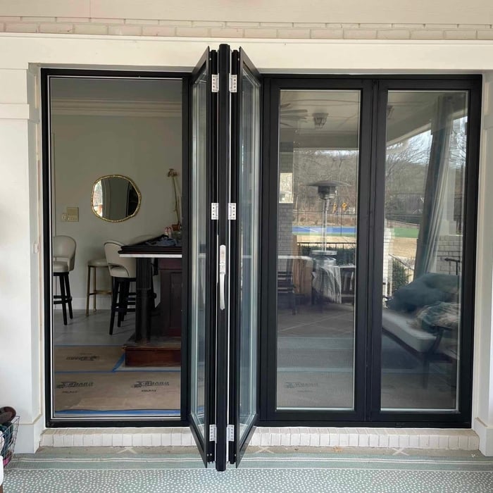 Aluminum bifold door