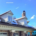 Front facing view of home after installation