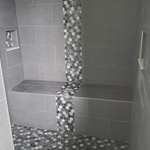 Custom tile shower