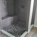 Custom tile shower