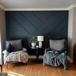 Custom accent Wall Blue tone