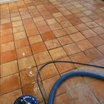 Post Hilary flood tile cleaning