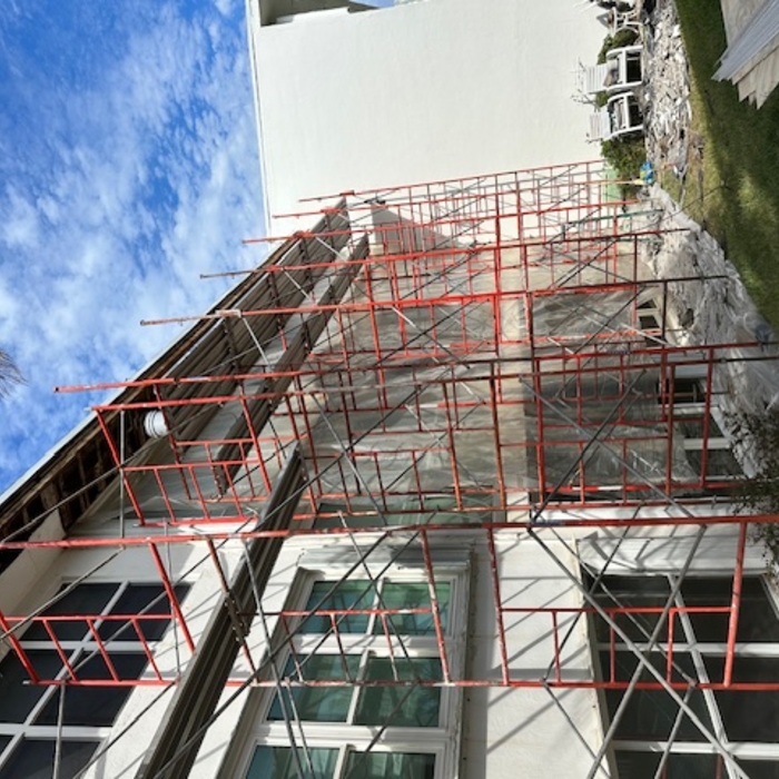 Concrete restoration in Hillsboro Mile