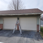 Damaged gutter removed