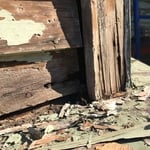 Scraping and sanding process