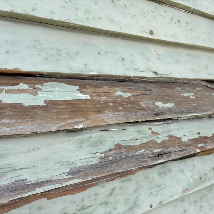 Scraping and sanding process