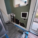 This is how the wall looked before