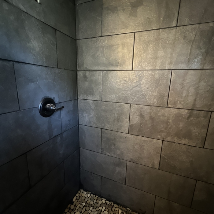 Tile shower!