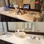 Turned this bathroom into a beautiful spa-like space the homeowner loved!