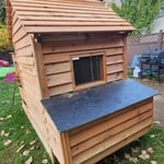 Custom Cedar Siding Chicken Coop