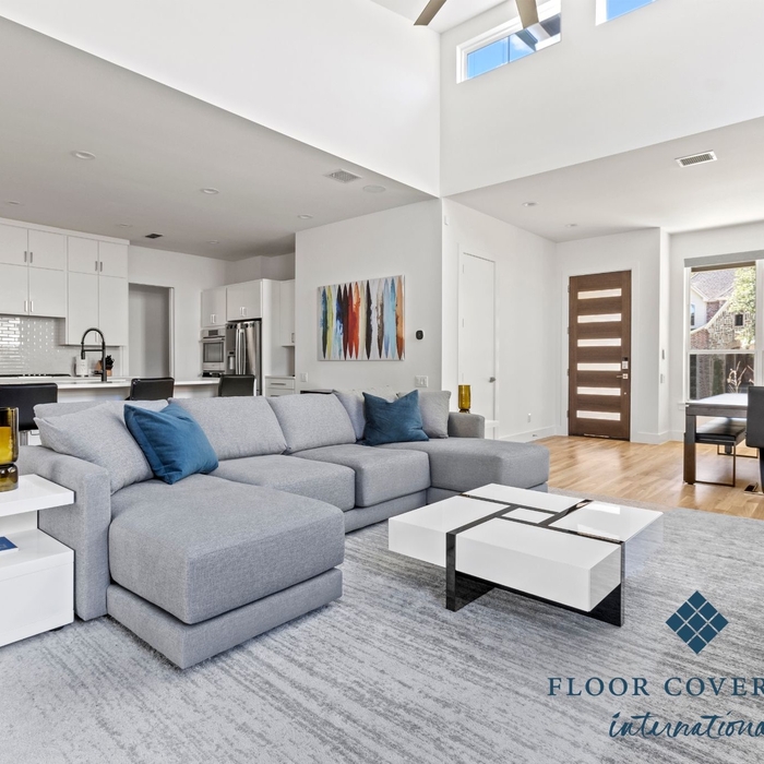 White Oak Hardwoods in Contemporary Home