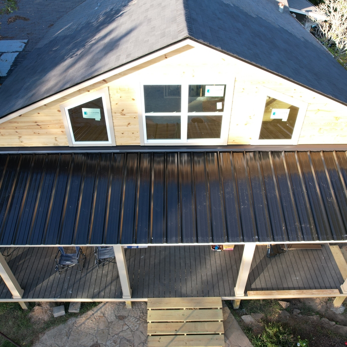 Shingle and metal roof