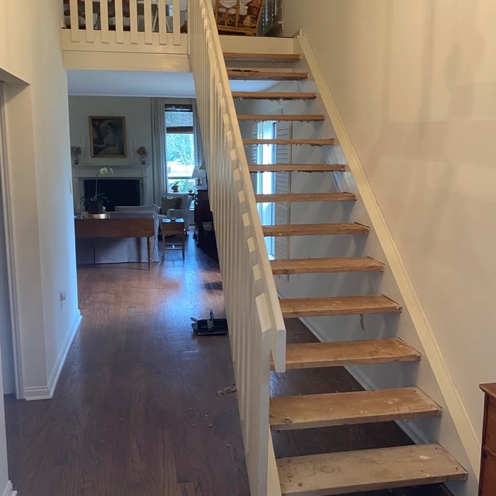 Custom Staircase and Closet underneath