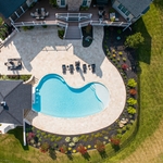 Travertine Pool Deck