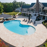 Travertine Pool Deck