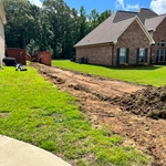 Start of project removing dead sod.
