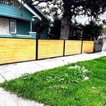 Slip fence with sliding gate