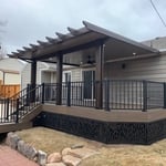 Trex deck and railing with alumawood cover