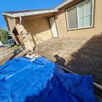 Adding rebar to reinforce the concrete (Before)
