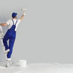 Painting the room in 2 coats for better color correction