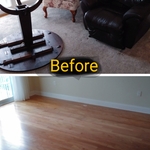 Table, chair, recliner, and carpet removed