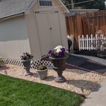Right side of landscaping