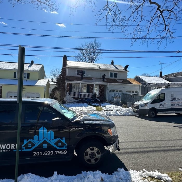New roof In Nutley. We are able to help our clients in any other weather condition