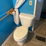 Customers old existing toilet.