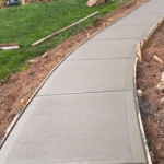 Concrete Curved Walkway