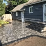Paver patio and steps