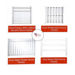 Types of fence in PVC
