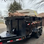 Fully loaded dump trailer