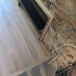White oak floor repair "termite's"