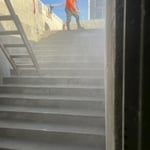 Pressure Washing Parking Garage