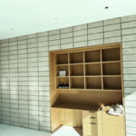 Inside block accent wall