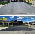 Sealed and crack filled driveway
Did you know sealing your driveway every 12-18 months can save you thousands of dollars from having to re-pave your driveway? And yes we do it at an extremely affordable cost your wallet will thank us! ?