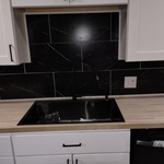 Install kitchen countertop