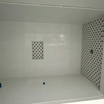 New shower tile