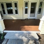 Completely new. Decking, trim and paneling all replaced