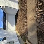 Dirt hauled in so water would drain