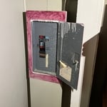 Old panel location. Inside her master bedroom closet